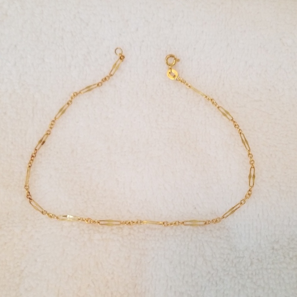 10 in 14Kt gold anklet